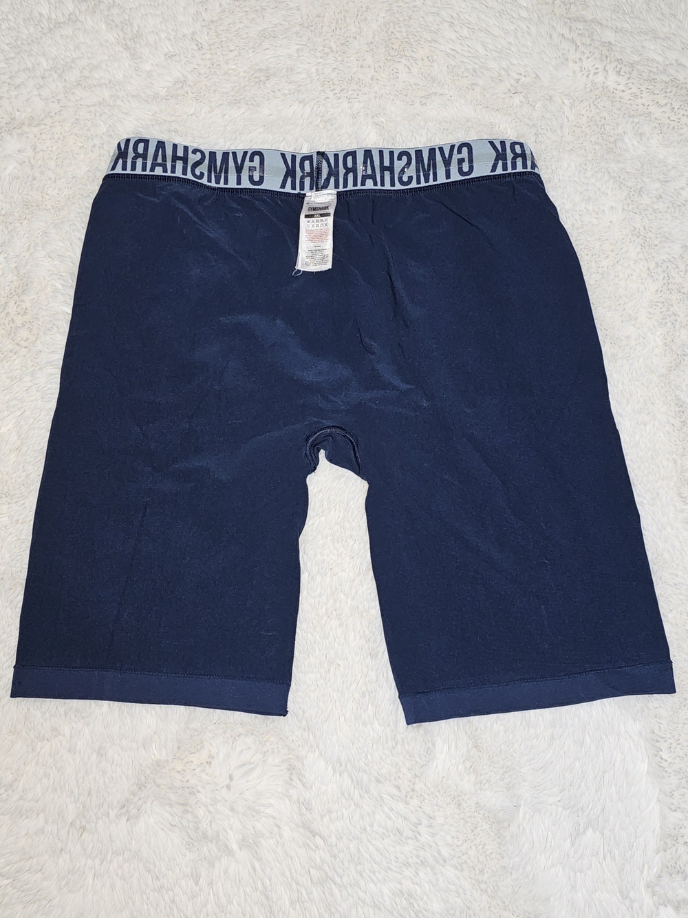 Gymshark Training Biker Shorts - 9" Inseam (Navy Blue)-XXL - Picture 2 of 3